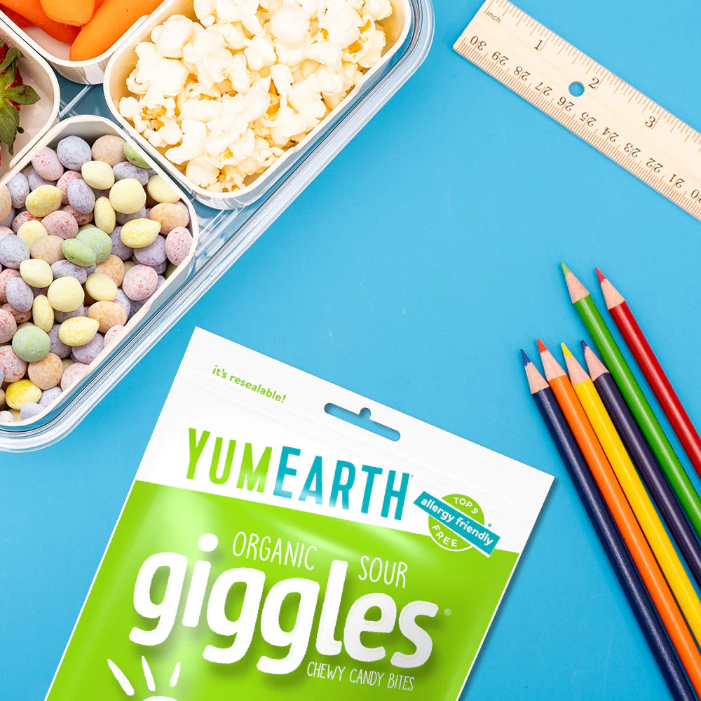 YumEarth Organic Sour Giggles Chewy Candy Bites - 142g