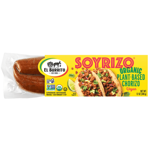 CLEARANCE - El Burrito Soyrizo Meatless Soy Chorizo - 340g