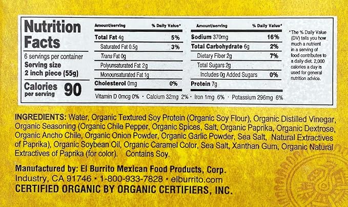 El Burrito Soyrizo Meatless Soy Chorizo - 340g