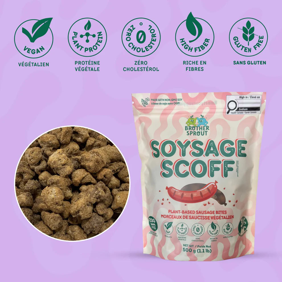 Brother Sprout Soysage Scoff Vegan Saucisse Crumbles - 500g
