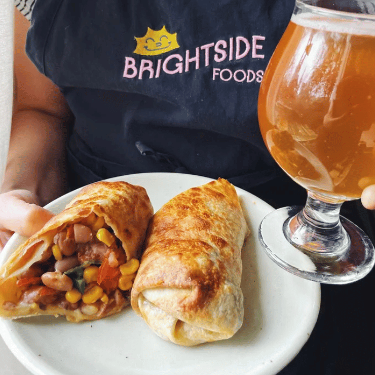 Brightside Foods Burrito aux haricots épicés - 370g