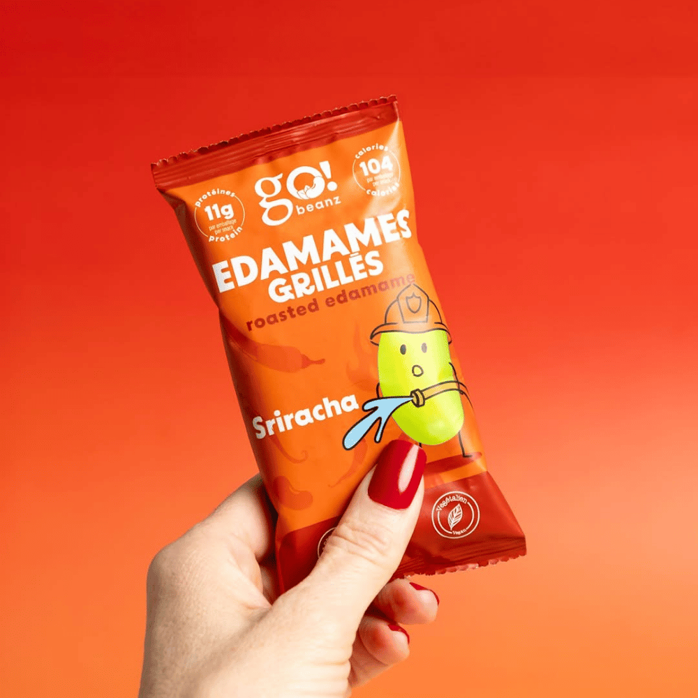 Go! Beanz Sriracha Roasted Edamame Beans - 26g