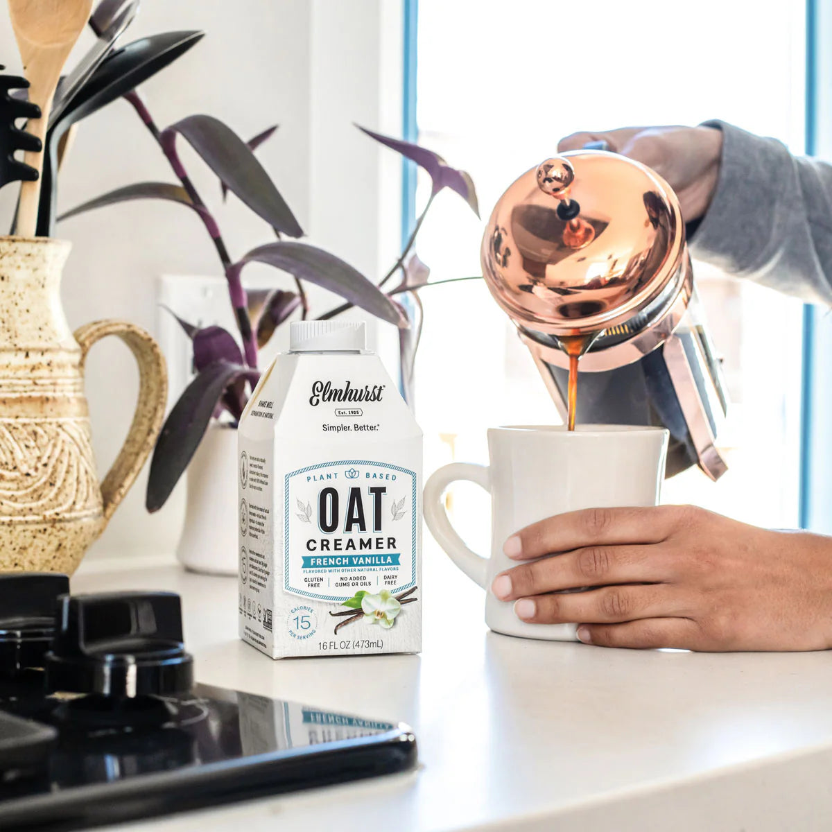 Elmhurst French Vanilla Oat Milk Creamer - 473ml