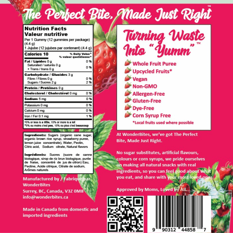 WonderBites Strawberry Lime Mojito - 50g