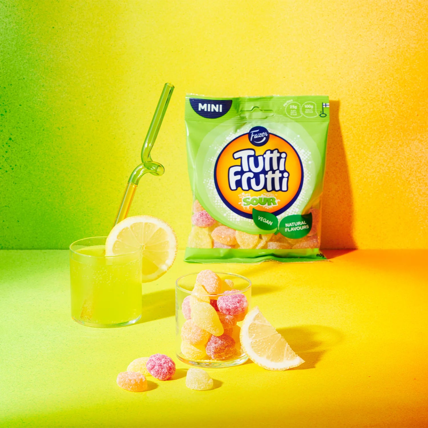 Fazer Tutti Frutti Sour Gummies - 180g