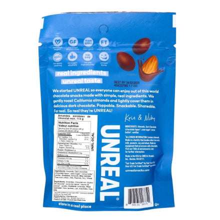 Unreal Dark Chocolate Covered Almonds - 113g