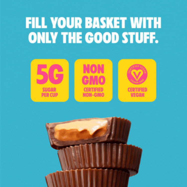 Unreal Easter Dark Chocolate Peanut Butter Cups - 300g