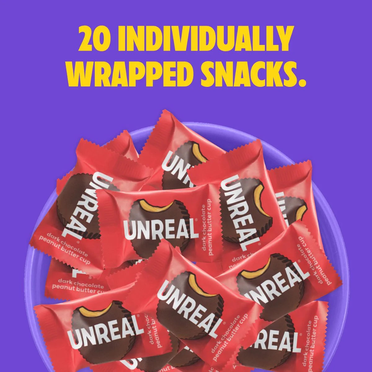 Unreal Halloween Dark Chocolate Peanut Butter Cups - 20 x 15g