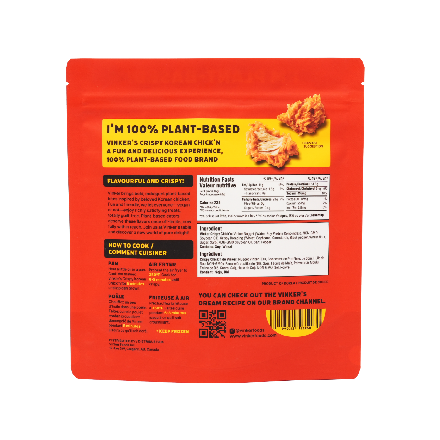 Vinker Crispy Korean Chick'n - 255g