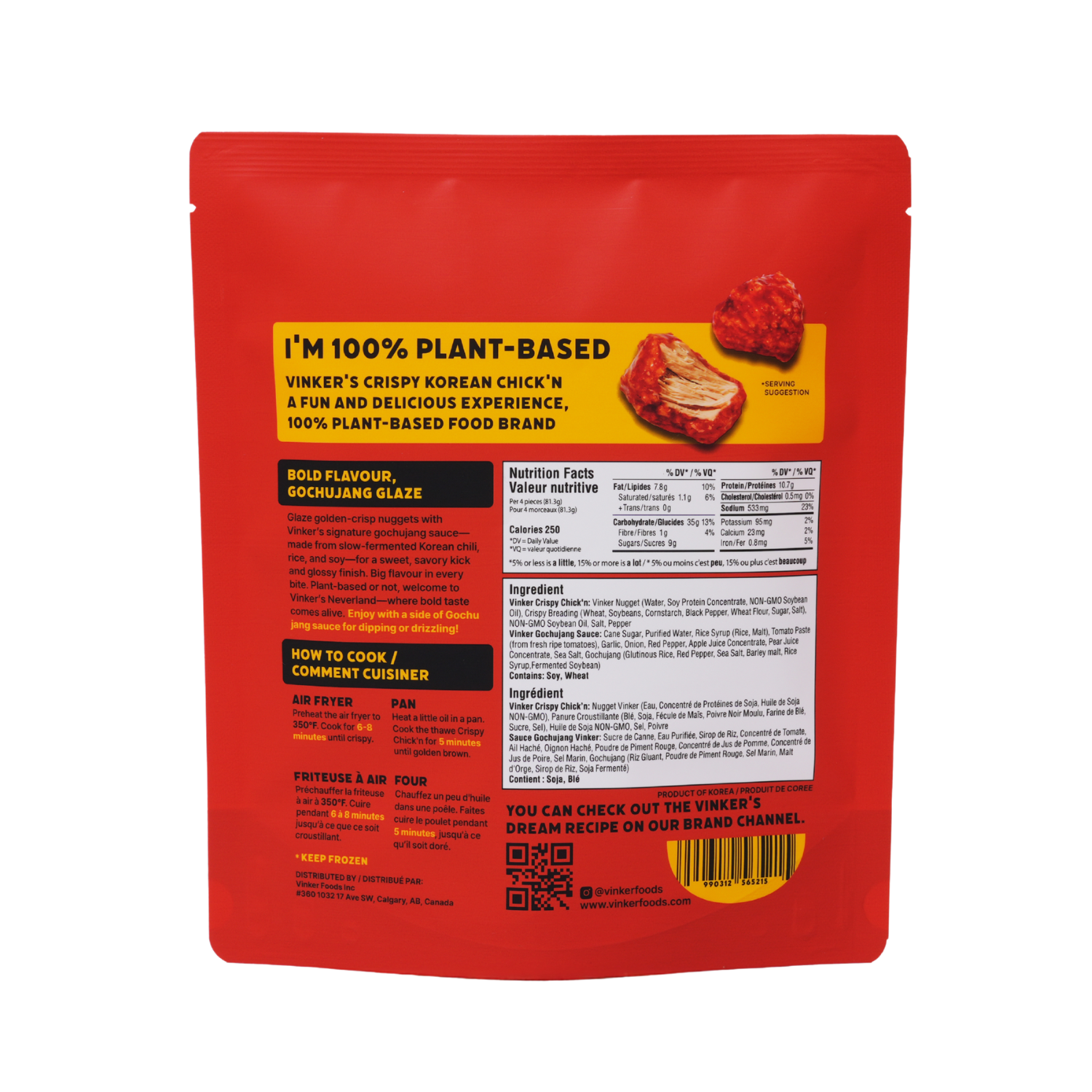 Vinker Spicy Glaze Korean Chick'n - 325g