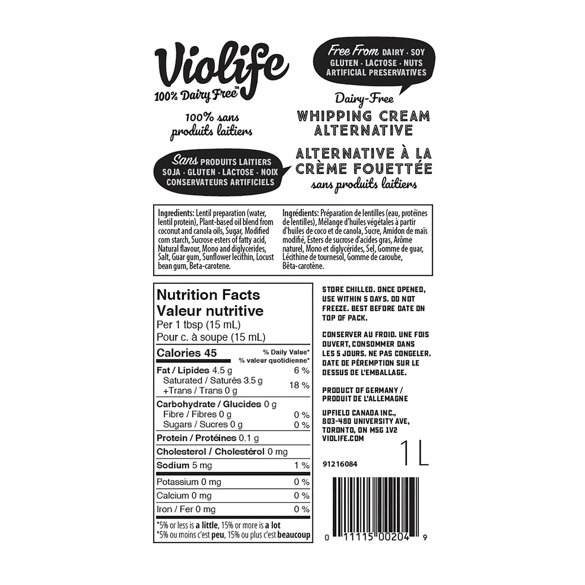 Violife Heavy Whipping Cream - 1L