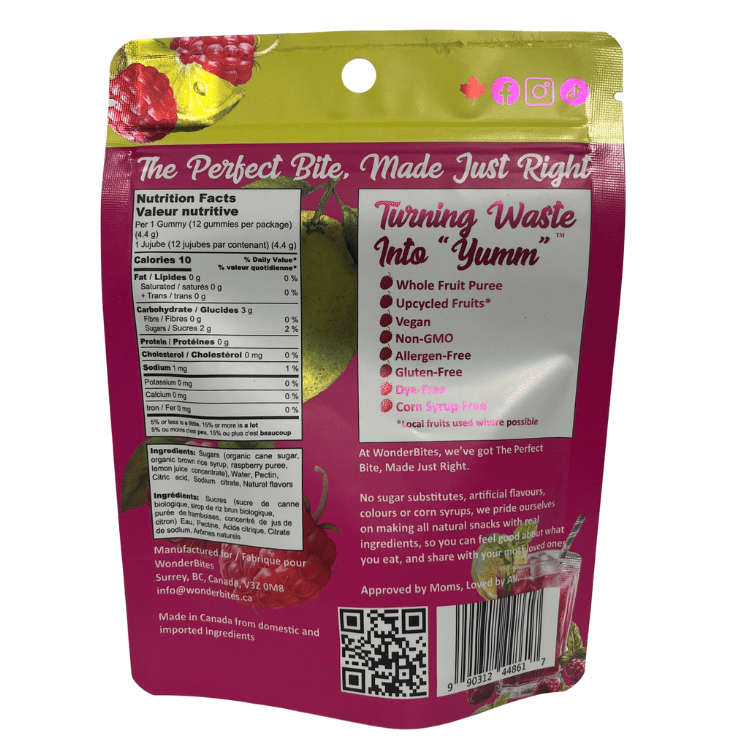 WonderBites Raspberry Lemoncielo - 50g