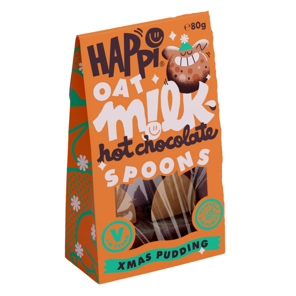 Happi Christmas Pudding Hot Chocolate Spoons (2-pack) - 80g