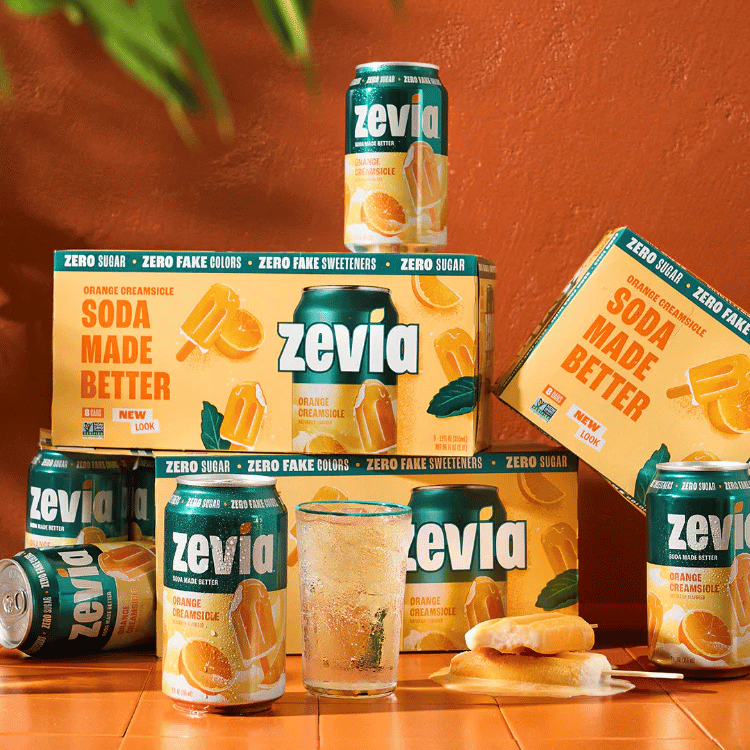 Zevia Orange Creamsicle Zero Sugar Soda - 355ml