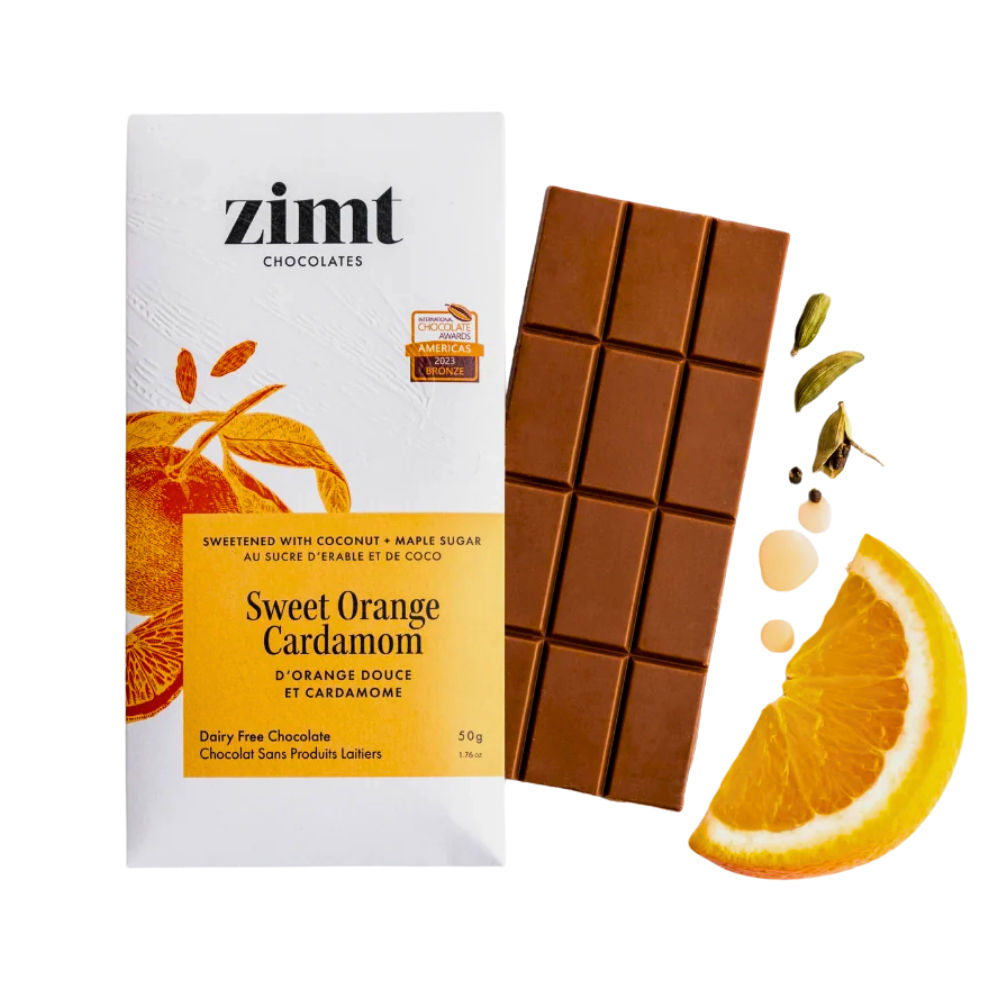 Zimt Sweet Orange Cardamom Chocolate Bar - 50g
