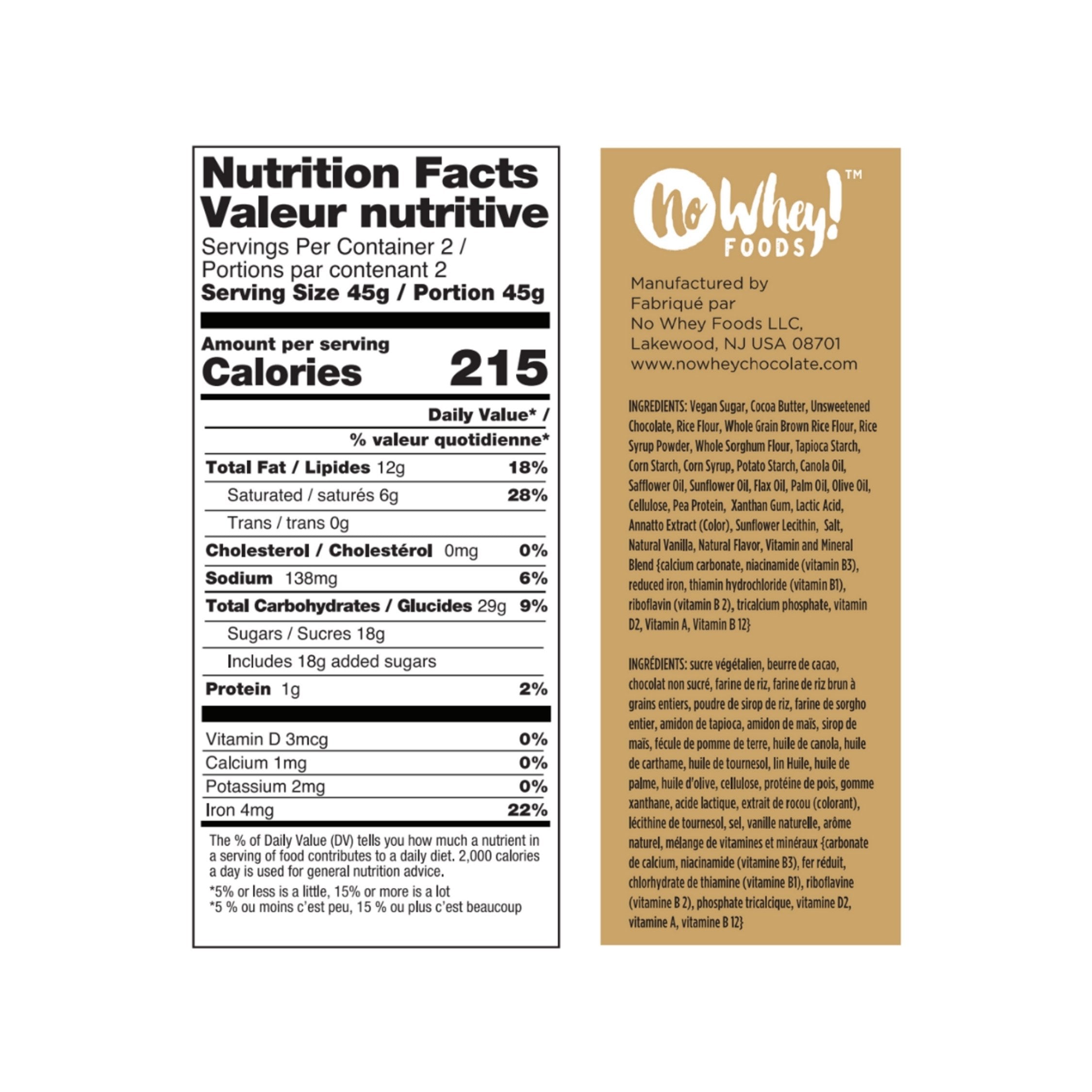 No Whey Foods No Tricks Barre - 90g