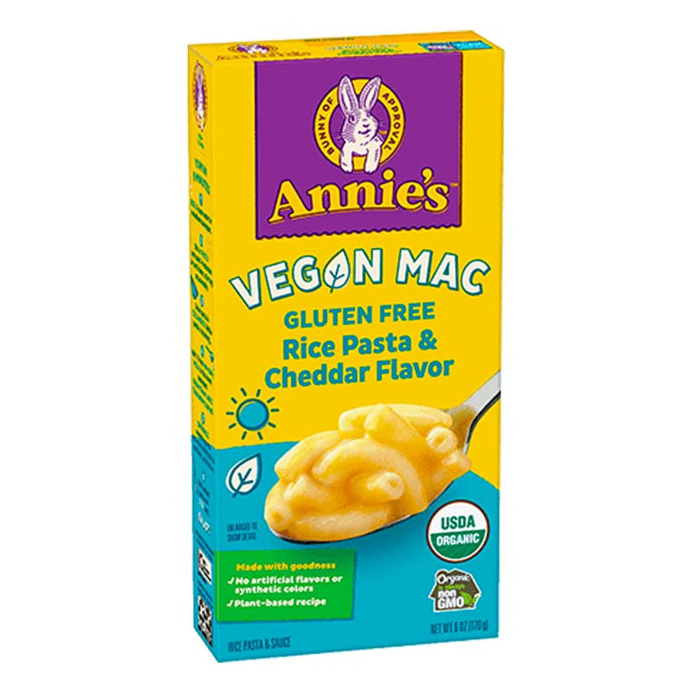 Annie's Homegrown Organic Gluten Free Elbow Rice Pasta & Cheddar Flavour - 170g