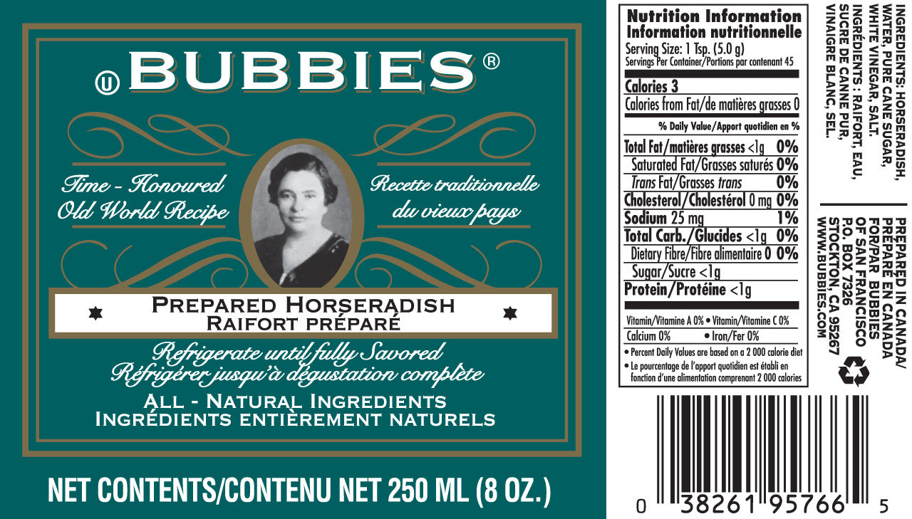 Bubbies Horseradish - 250ml