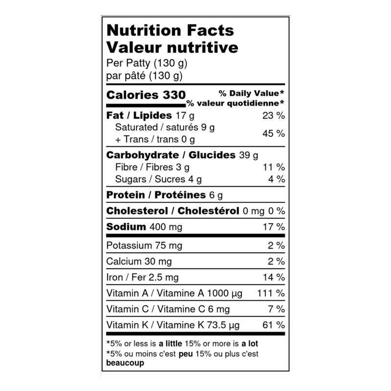 Choisissez Life Foods Noix de coco Kale Delight Jamaïcain Patty - 130g