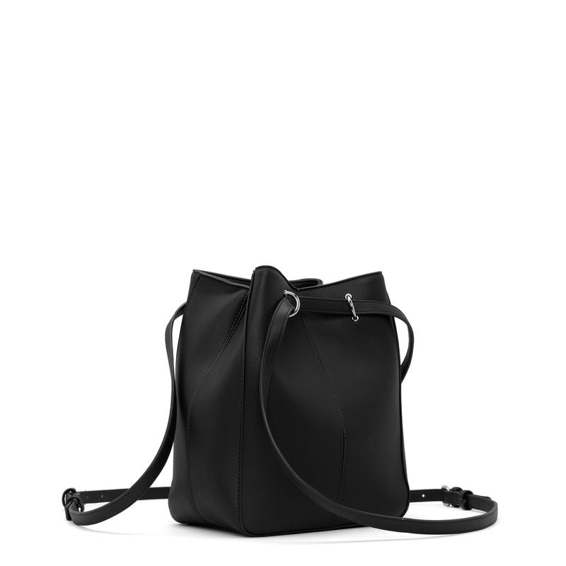 Lee Shoulder Bucket Bag - Black - Friend & Faux