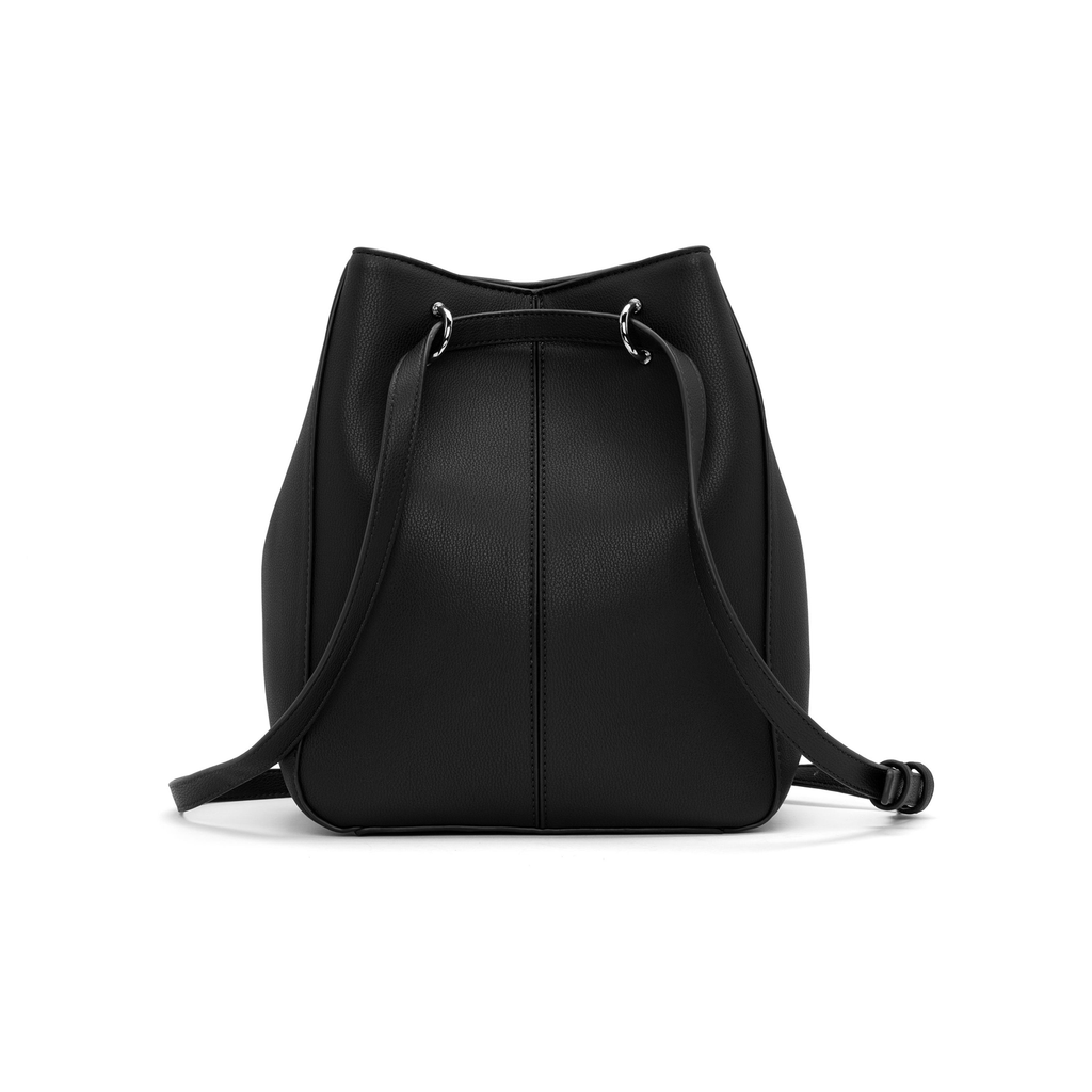 Lee Shoulder Bucket Bag - Black - Friend & Faux