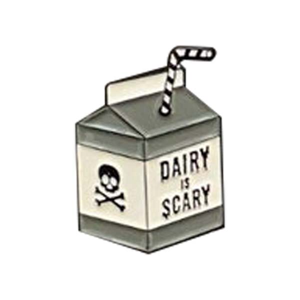 Vegan Power Co 'Dairy is Scary' Enamel Pin