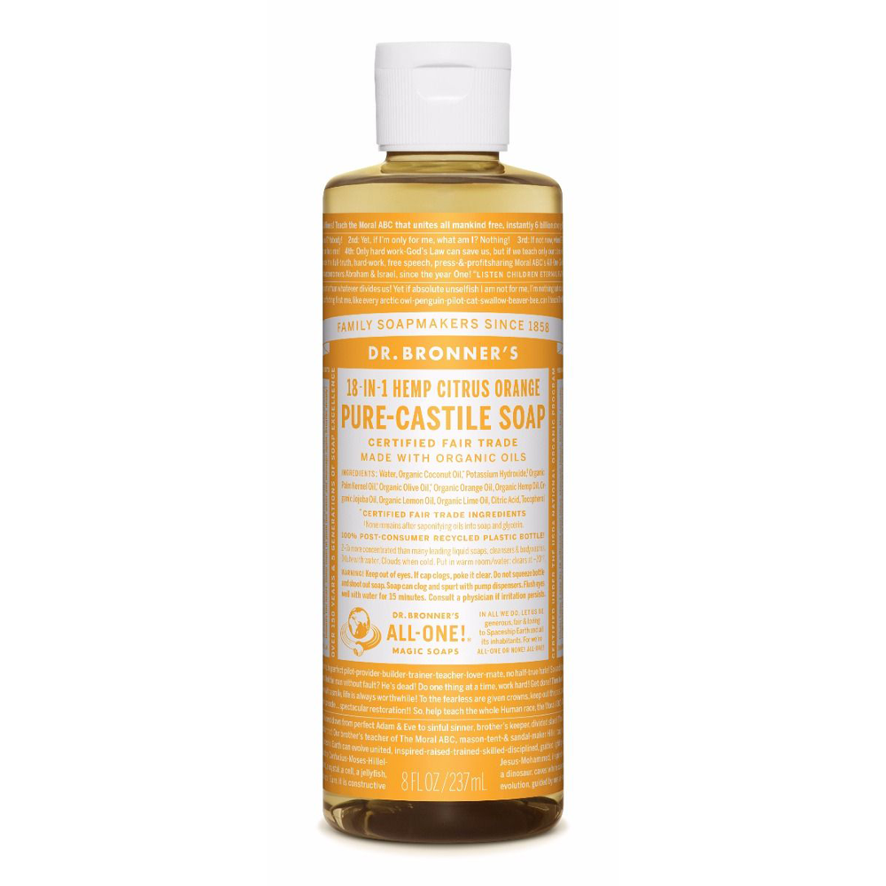 Dr. Bronner's Citrus Pure-Castile Liquid Soap - Multiple Sizes