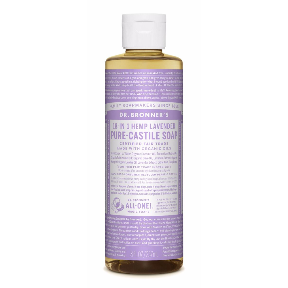 Dr. Bronner's Lavender Pure-Castile Liquid Soap - Multiple Sizes