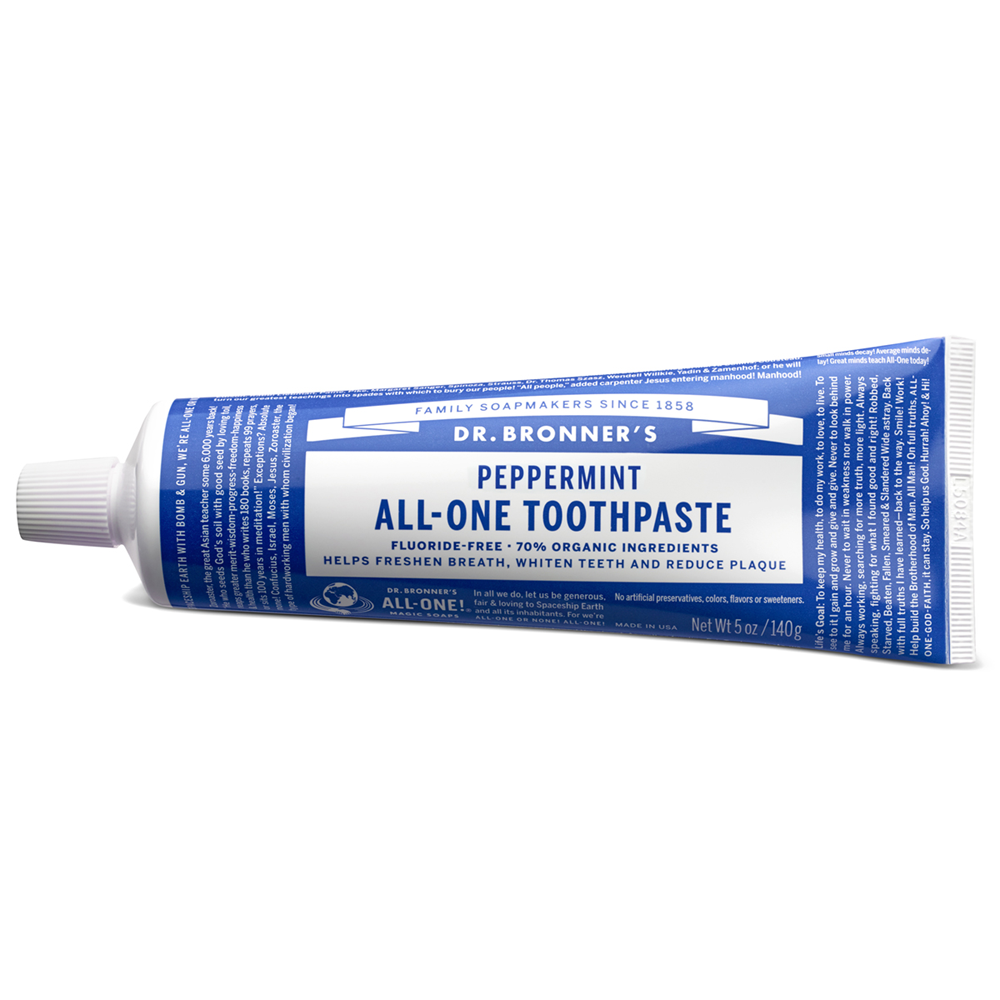 Dr. Bronner's Peppermint All-One Dentifrice - 140g