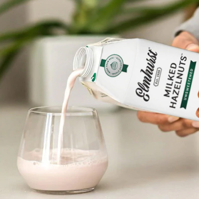 Noisettes au lait non sucrées Elmhurst - 946 ml