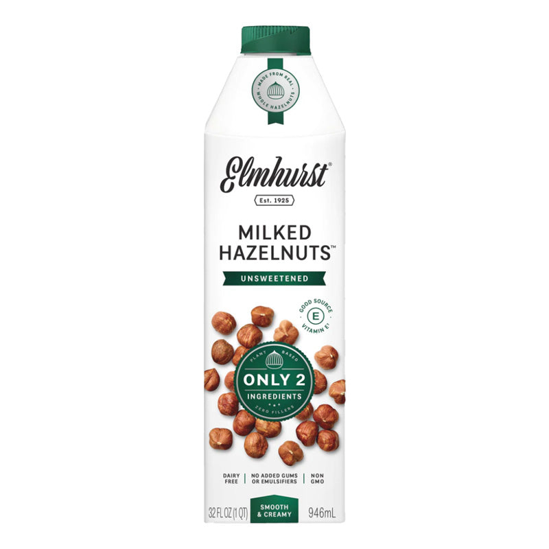 Noisettes au lait non sucrées Elmhurst - 946 ml