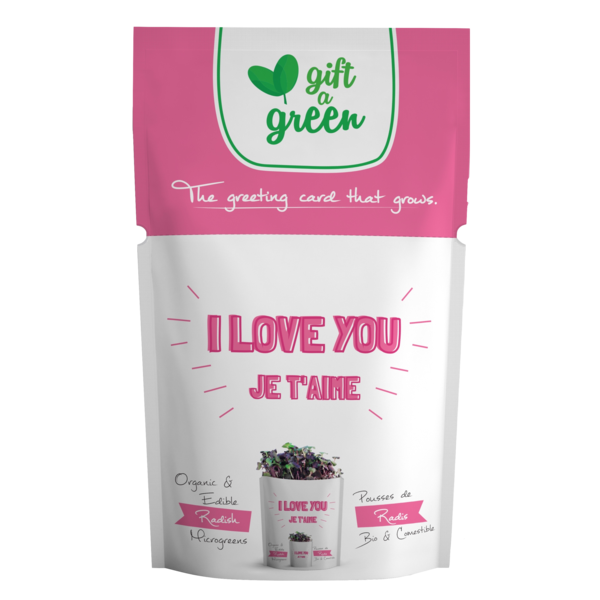 Offrez un microgreens vert Carte de vœux