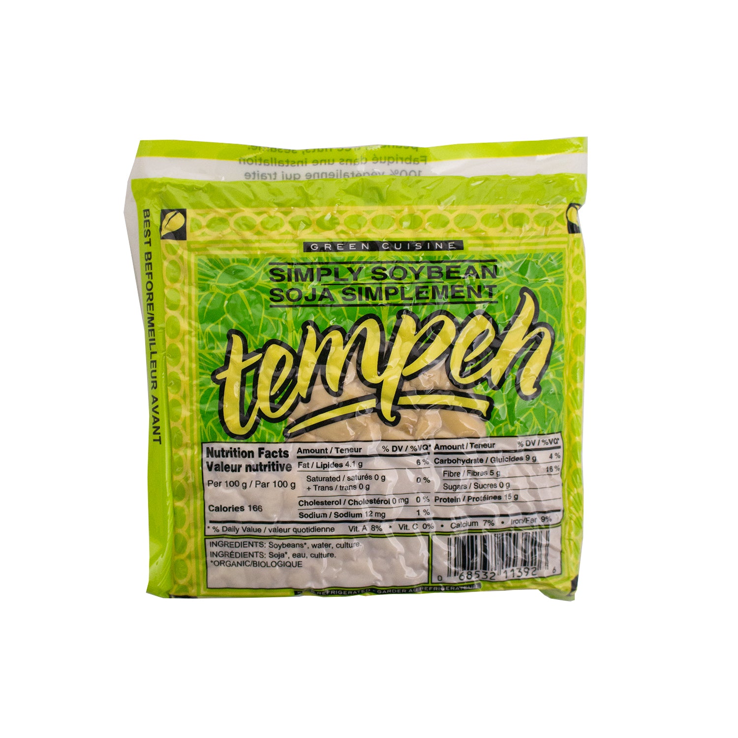 Green Cuisine Tempeh de Soja Simplement - 225g