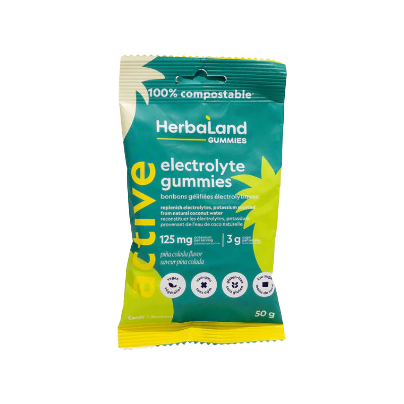 Herbaland Pina Colada Electrolyte Gummies For Adults - 50g