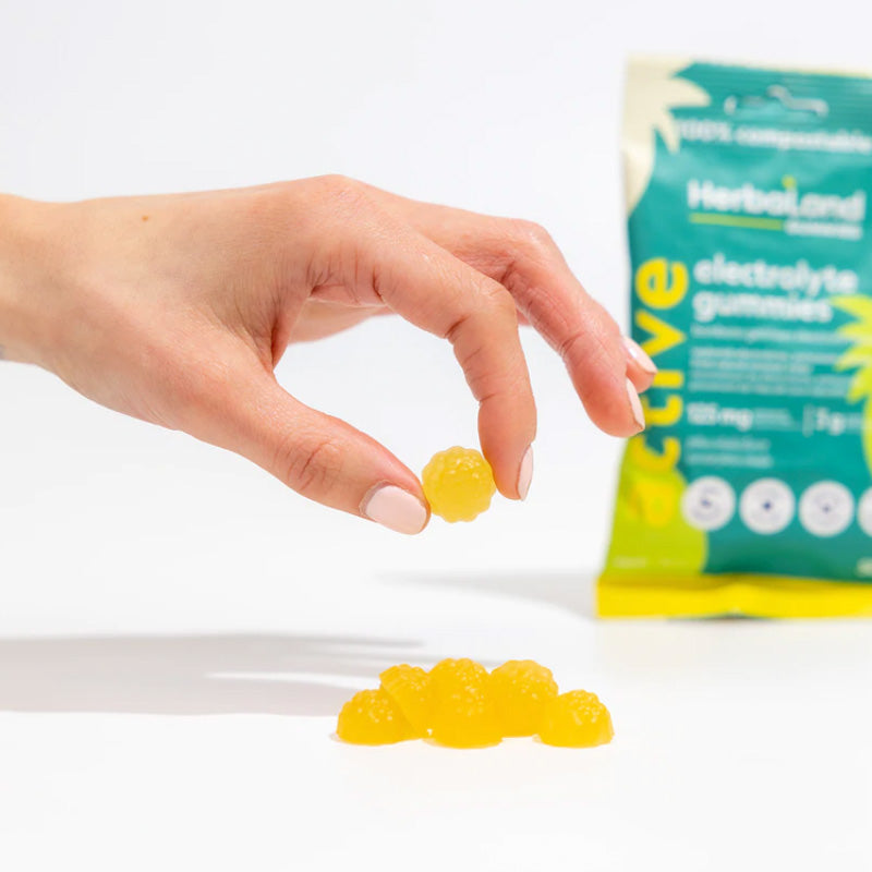 Herbaland Pina Colada Electrolyte Gummies For Adults - 50g