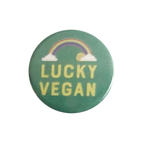 Vegan Supply 'Lucky Vegan' Button