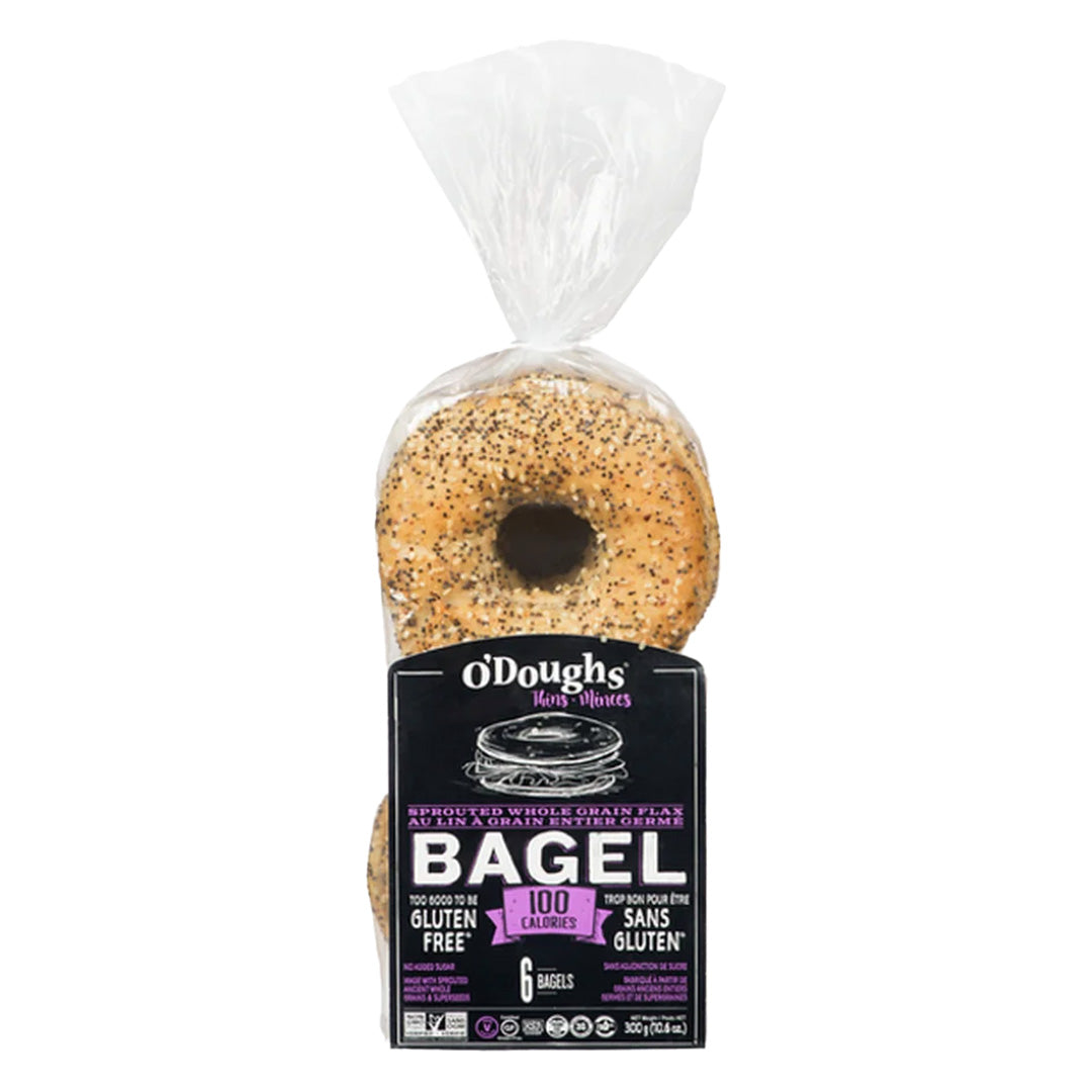 O' Doughs Bagel de lin à grains entiers germés - 300g