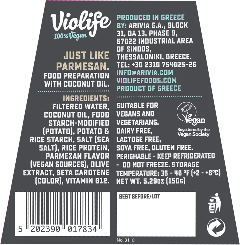 Quartier de Parmesan Violife - 150g