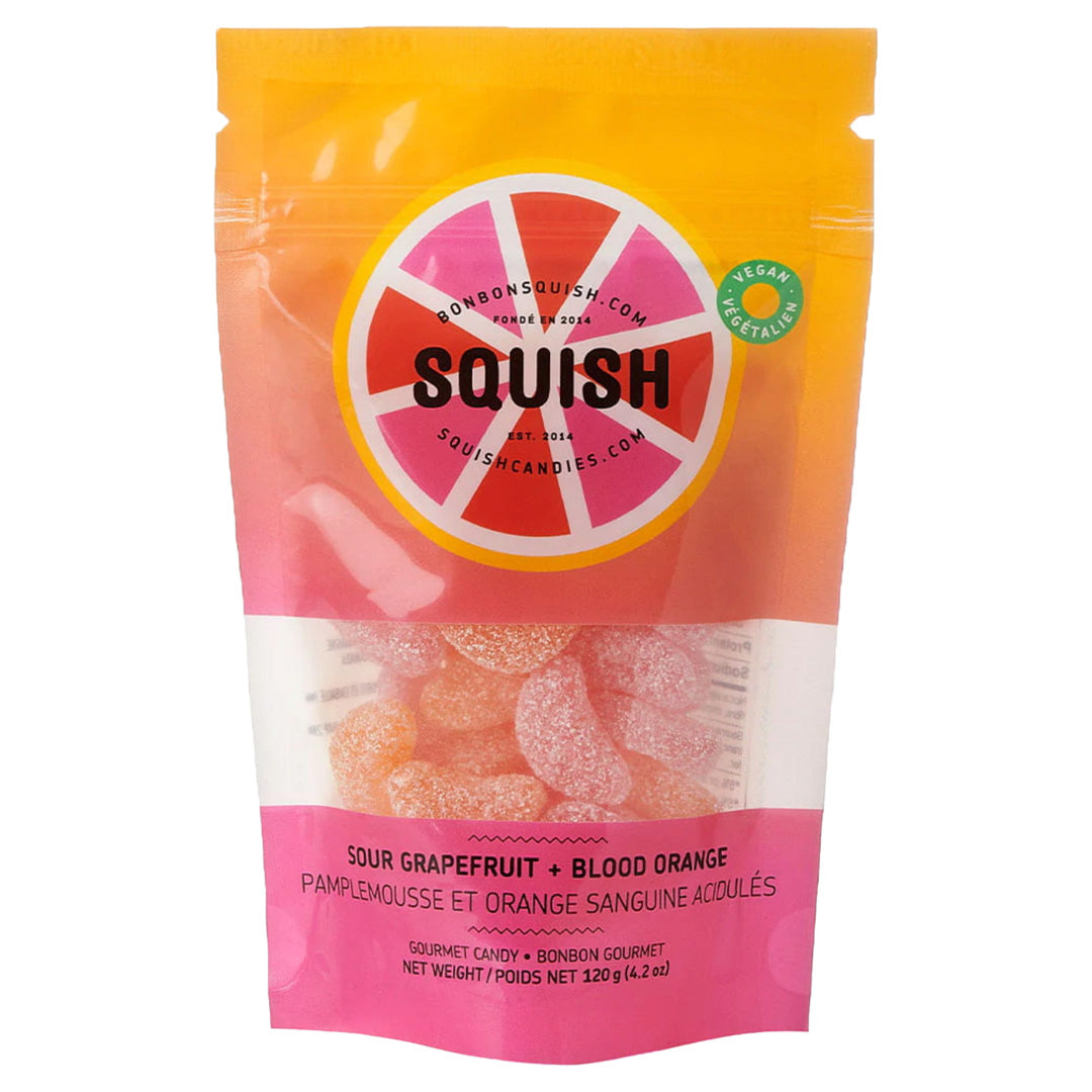 Bonbons Squish Sour Pamplemousse Orange Sanguine Gummies - 120g