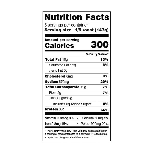 Rôti de tofurky et farce de riz sauvage - 736g