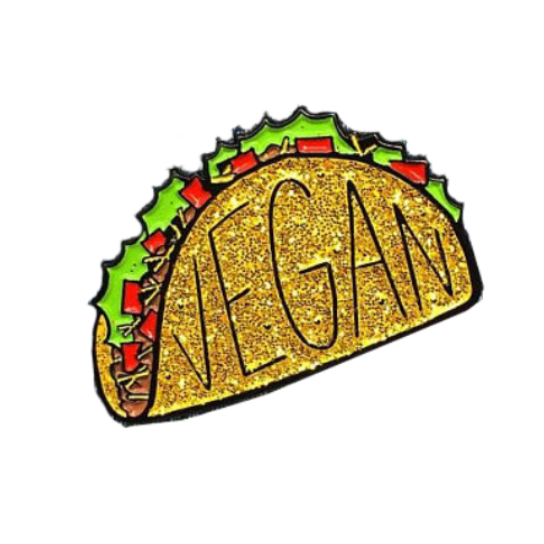 Vegan Power Co Vegan Taco Enamel Pin