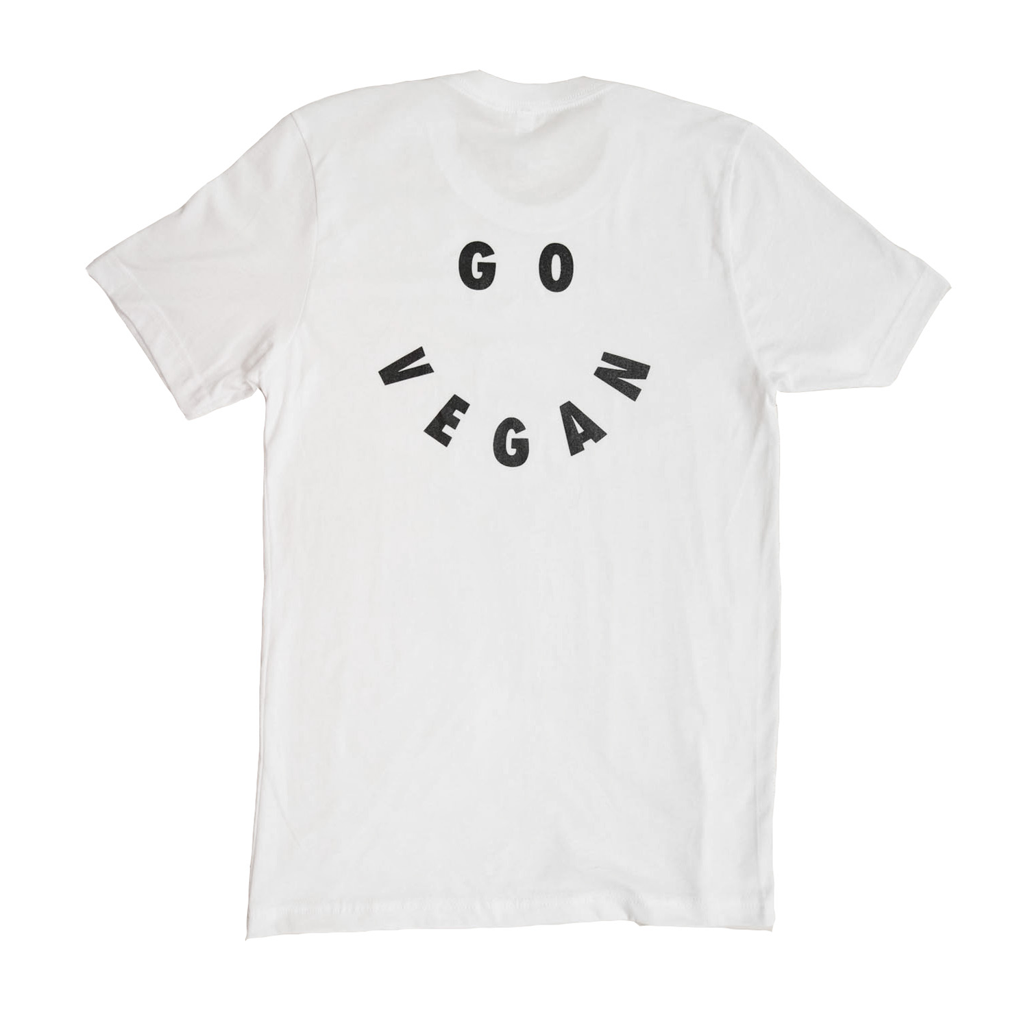 Veganized World 'Go Vegan' Blanc T-shirt unisexe