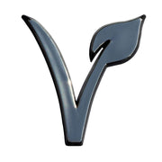 Emblème de voiture visiblement végétalien