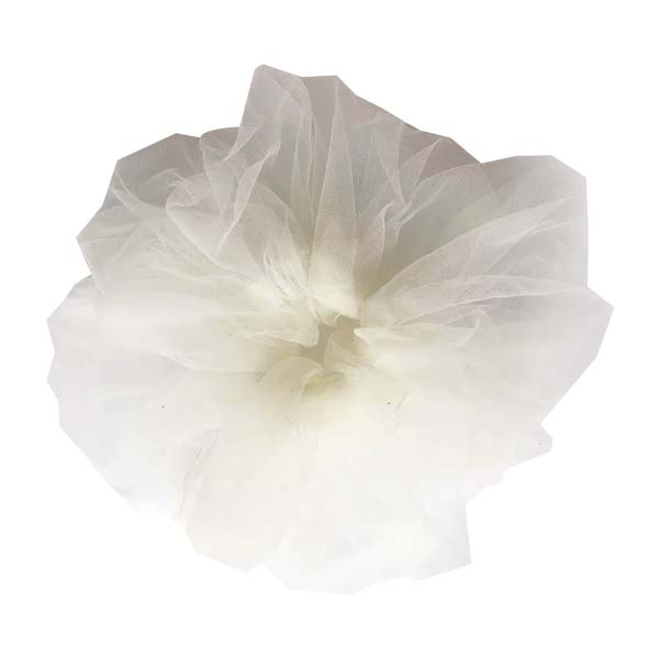 CLEARANCE - Femme Faire Cloud Scrunchie Ivory Tulle
