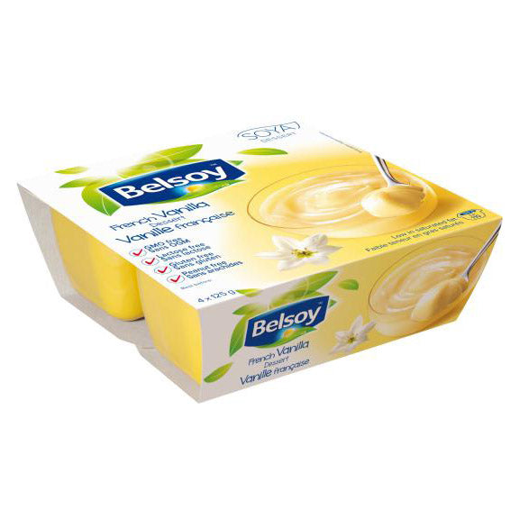 Pudding à la vanille française Belsoy - 4x 125g