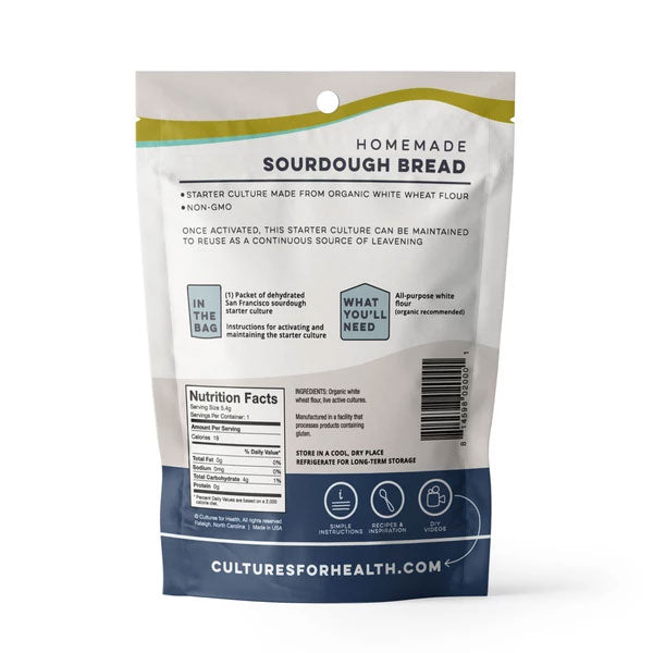 Cultures For Health San Francisco Sourdough Starter Culture Single - 5.4g