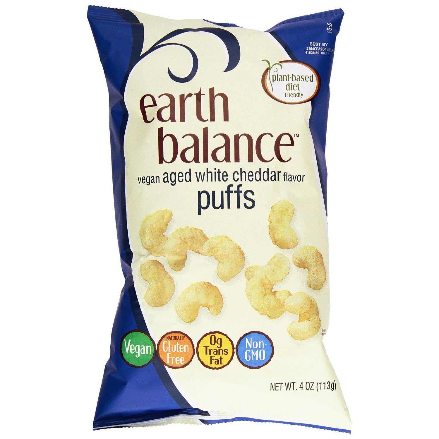 Earth Balance Soufflés Cheddar Blanc Vieilli - 113g