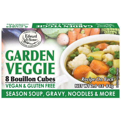 Bouillon cubes aux légumes du jardin Edward & Sons - 84g