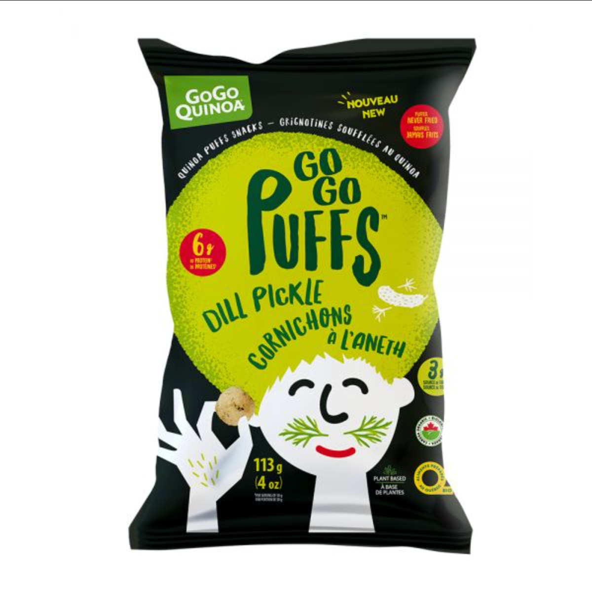 Gogo Quinoa Dill Pickle Puffs - 113g