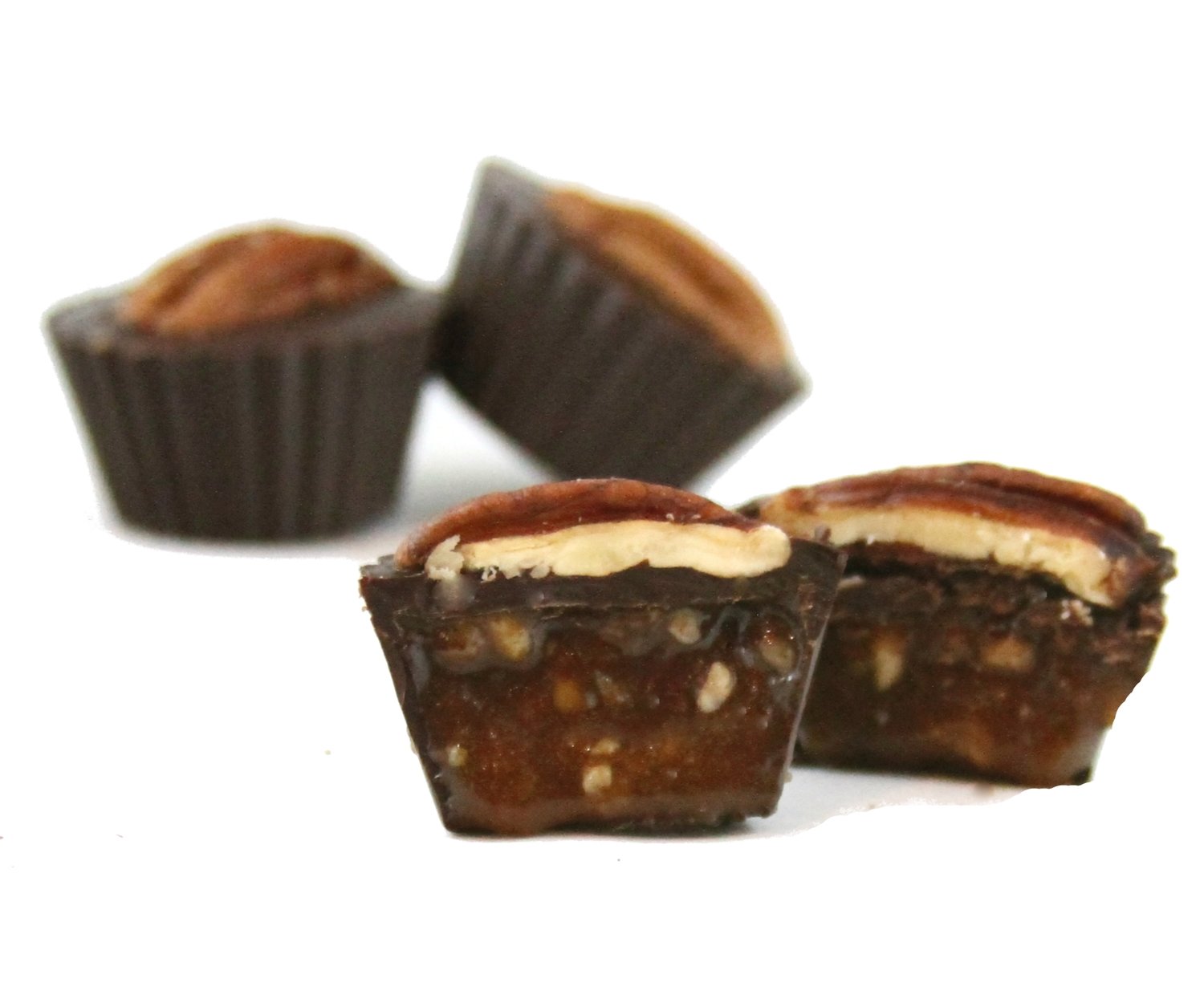 Pure Lovin' Chocolate Pecan Caramel Cups 4pc Box - 75g